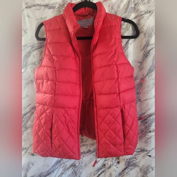 Laura Scott Puffer Vest S - Picture 1 of 5